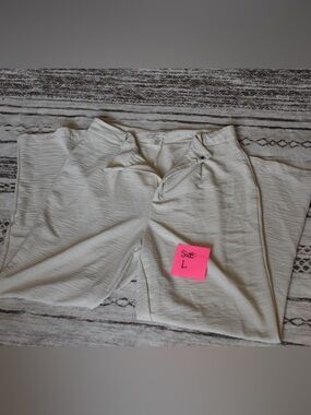 Ultra Flirt Wide Leg Pants in Light Beige/Cream